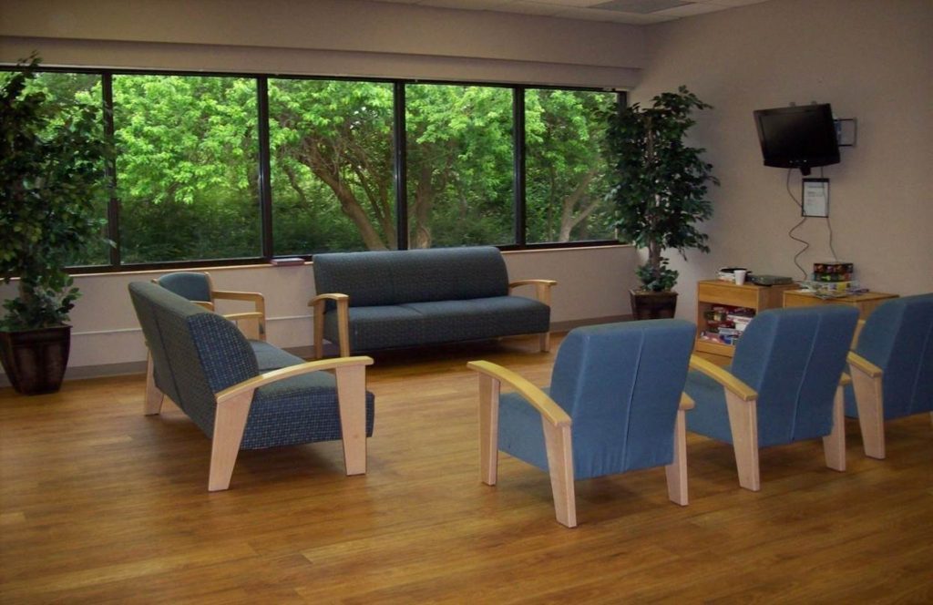 A view of the day room at UBH Denton